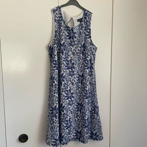 Jessica Howard Floral Lace A-Line Dress